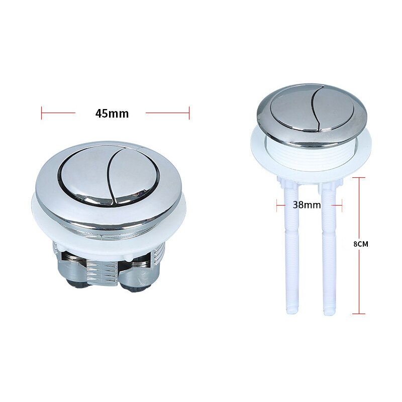 Universal Round Toilet Button Toilet Cistern Flush Switch Old Style Pump Single Double Button Accessories: 03