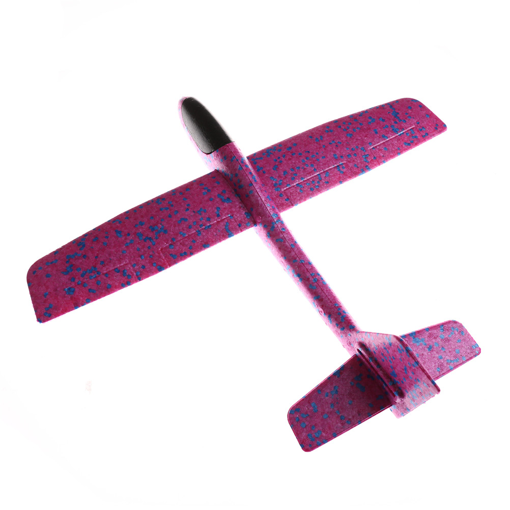 EVA Airplane Hand Launch Throwing Glider Aircraft Inertial Foam Airplane Toy Plane Model Outdoor Toy Educational Toys 16 styles: 44cm purple