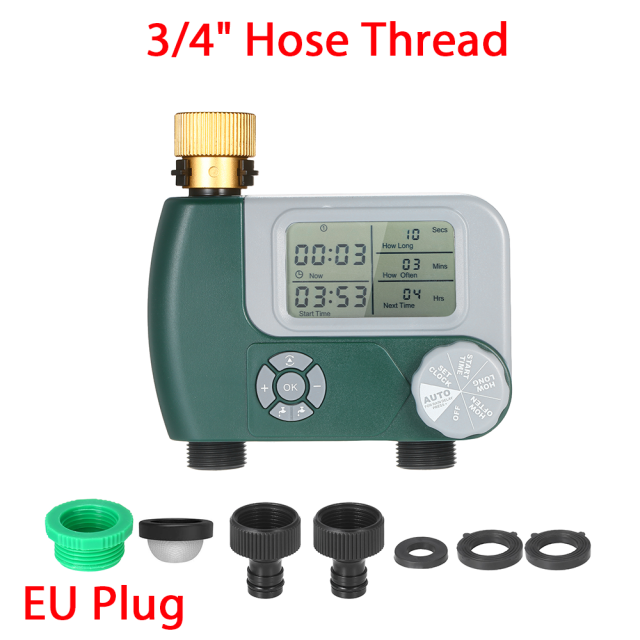 Programmable BT Water Timer Hose Faucet Timer Outdoor Battery Operated Water Flow Meter Automatic Watering Sprinkler System: YELLOW