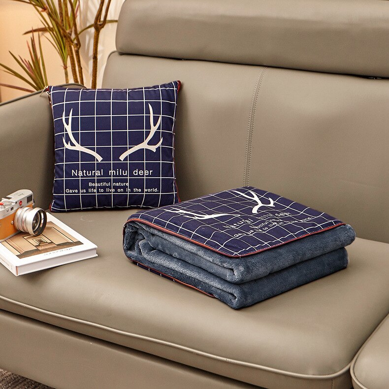 2 w 1 koral polarny ełk składana kołdra patchworkowa koc przenośny składany kwadratowy Dom gabinet samochód rzuć poduszka strąk plecy: 2