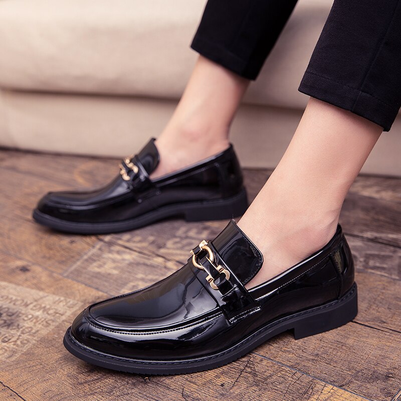 Uxury hommes chaussures habillées noir hommes chaussures sociales de chaussures formelles chaussures de mariage mâle chaussures blanc