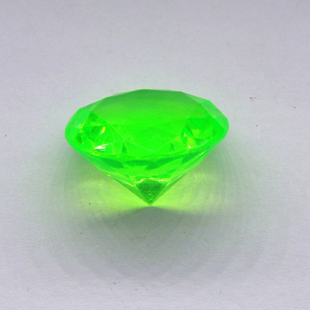 40mm Large Plastic Crystal Clear Diamond Proposal Wedding Party Ornament DIY Centerpiece Decoration Birthday: green / 40mm