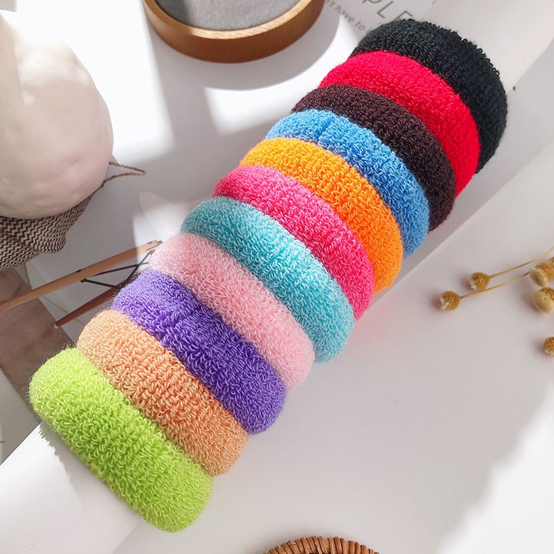 100 pcs/lot kids hair rope Hair Accessories Scrunchy Elastic Hair Bands Girls decorations Headbands Rubber Band