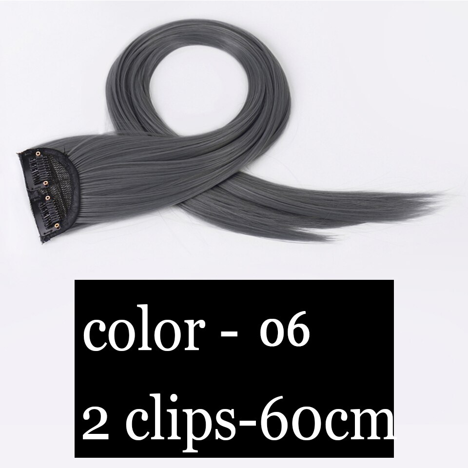 extensions cheveux clip naturel rajout cheveux rajout cheveux Pince synthétique en extension de cheveux rose pièces arc-en-ciel pour les femmes extensions couleur colorée extensions de cheveux perruque MUMUPI: 26