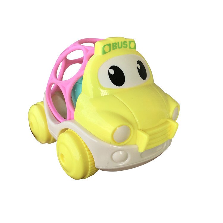 Grzechotki dla dzieci miękkie ząbkowanie grzechotka inteligencja chwytanie gumy plastikowe ręcznie wstrząsnąć dzwon 0-24 miesięcy zabawki dla niemowląt: car rattle