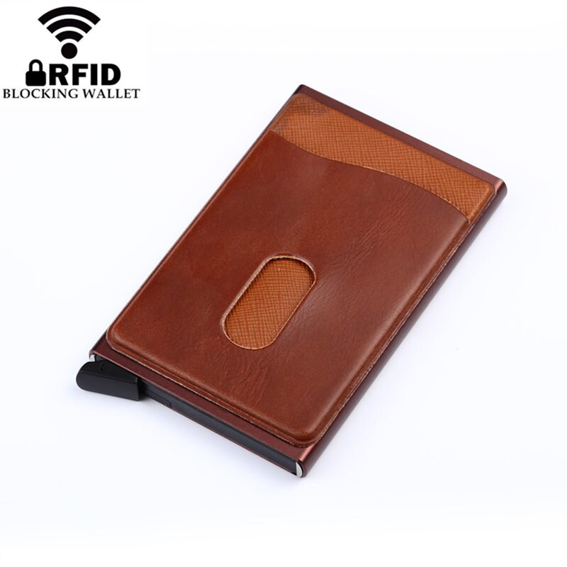 ZOVYVOL visitenkarte Halfter Zauberstab Edelstahl Männer Kreditkarte Halfter Metall Karte fallen Karte Veranstalter Mini Walle