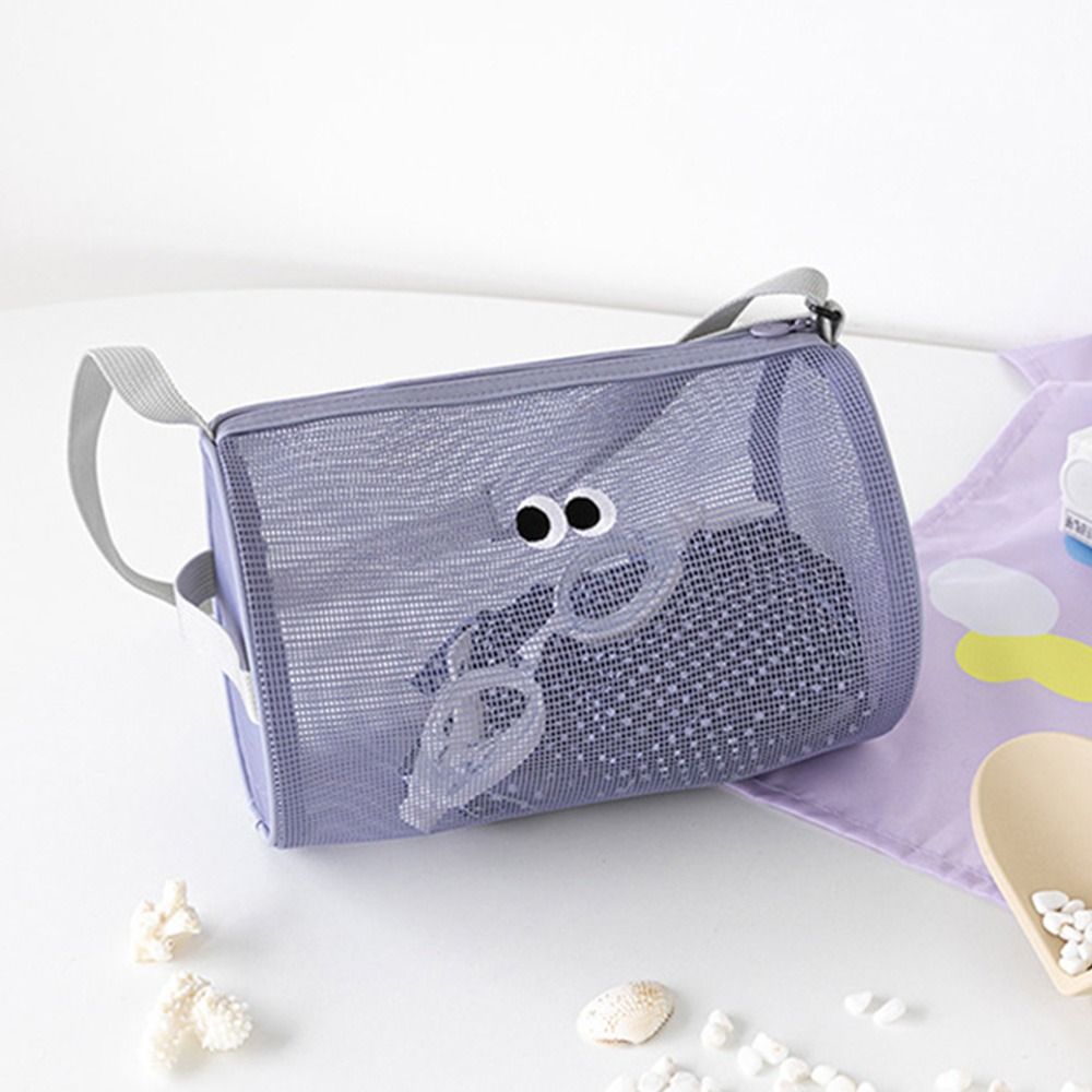 Portable Beach Tote Bag Breathable Foldable Toiletry Bag Durable Large Capacity Quick Dry Swimming Handbag: Orange