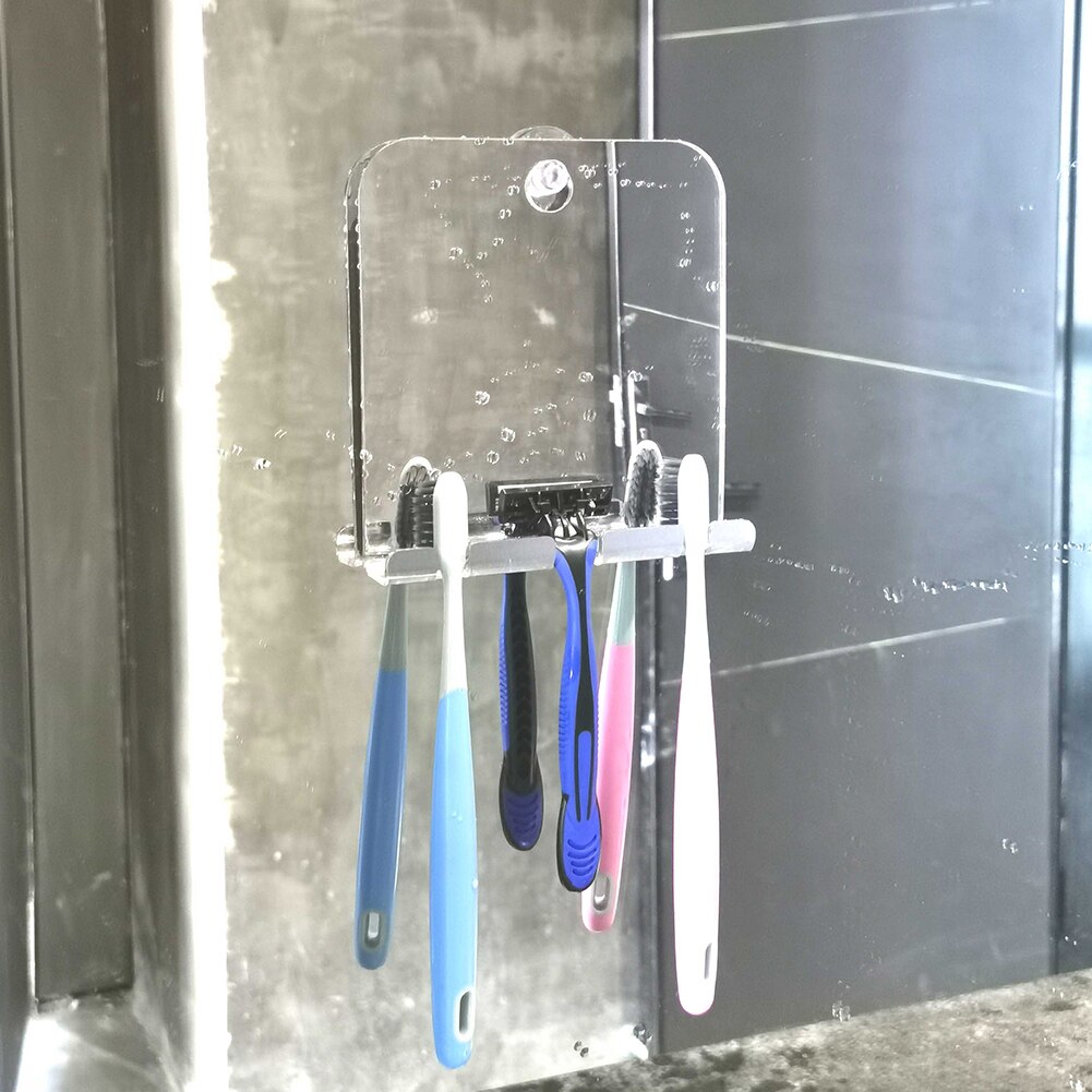 Med suge praktisk barbermaskine holder hængende brusebad spejl badeværelse makeup hjem til barbering vaskerum tågefri splintret