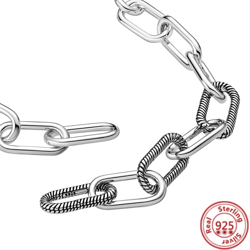 2022 925 Sterling Zilveren Ketting Voor Vrouwen Me Link Chain Kettingen Fit Originele Me Dangle Charm Kralen Mode sieraden