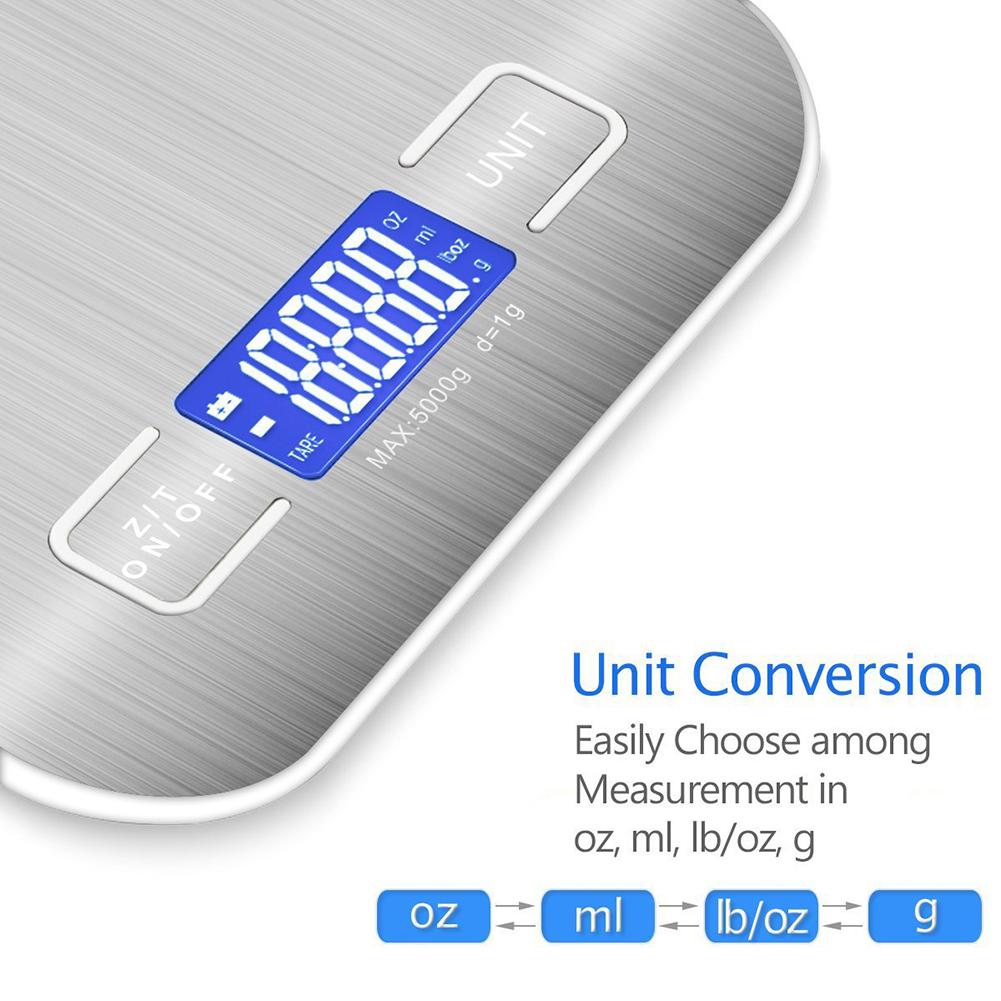 80% Precise Electronic Digital Kitchen Scale 5Kg Food Baking Measuring Tool Weigher Kitchen Scales For Kitchen Tools