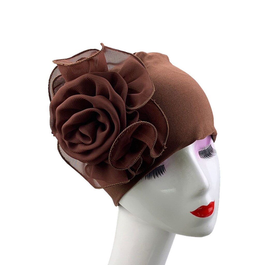 Kvinder damer retro store blomster hat turban hat kasket luv kasket blomster hat turban rand hat monteret luv kasket freeship #t2: Kaffe