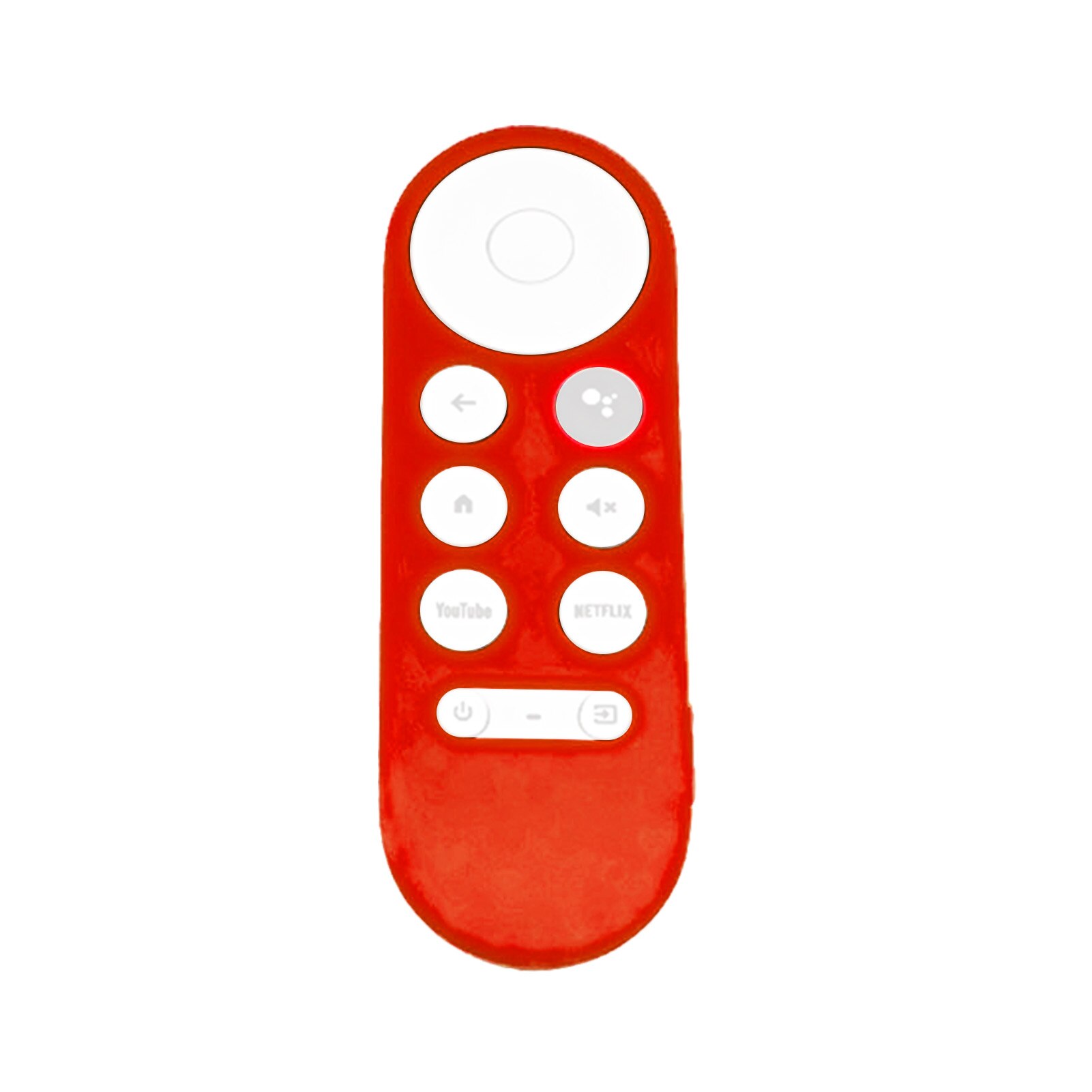 Silicone Case For Chromecast For -Google TV Voice Remote Shockproof Protective Cover For Chromecast Voice Remote: Red