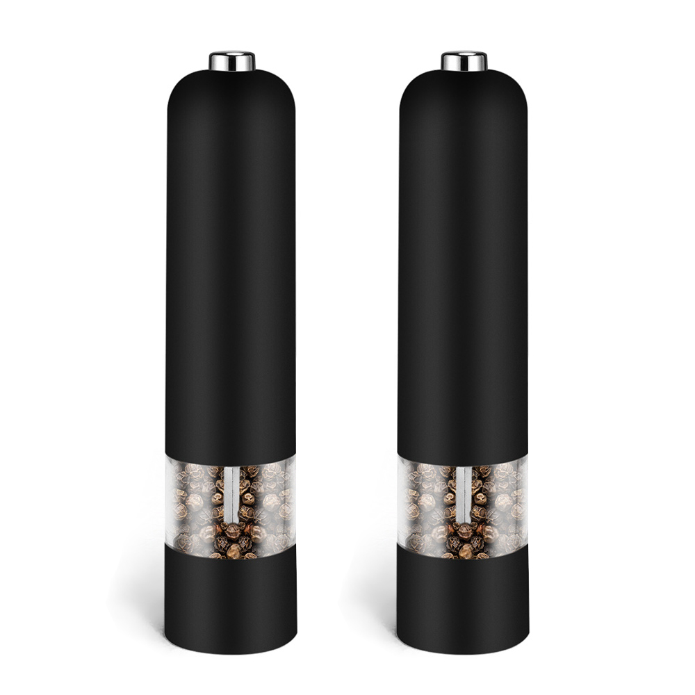 Elektrische Automatische Molen Peper En Zout Molen Led Licht Peper Spice Graan Mills Porselein Slijpen Kern Molen Keuken Gereedschap