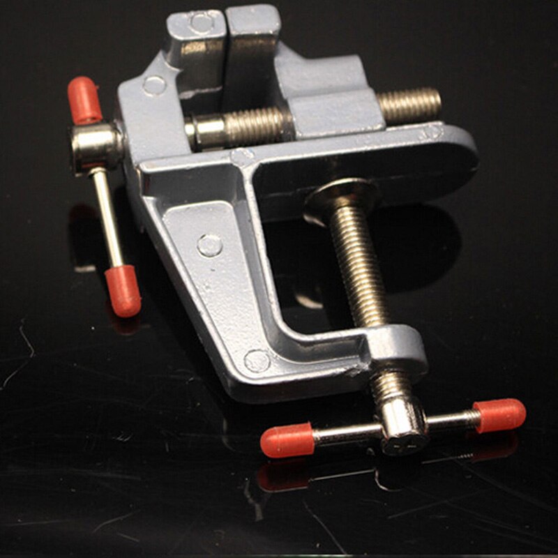 1 Piece 3.5 Inches Bench Vise Mini Tool Vice Muliti-Funcational Small Jewelers Hobby Clamp Table Aluminum Miniature Vise