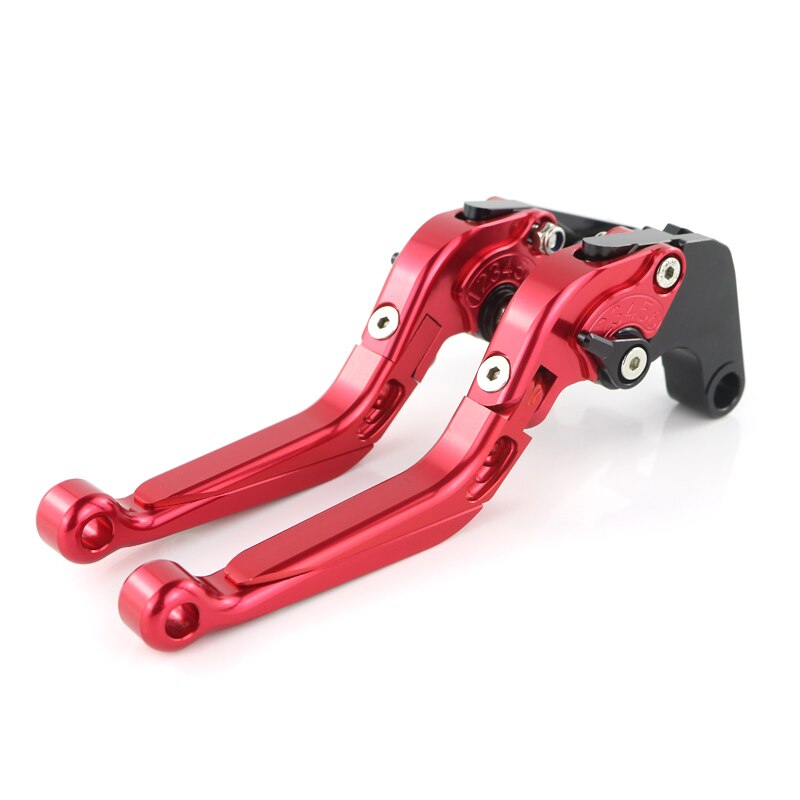 Palancas de freno de embrague para Yamaha Tenere 700, palancas de freno CNC plegables y ajustables, accesorios de aluminio extensibles para motocicletas: Red