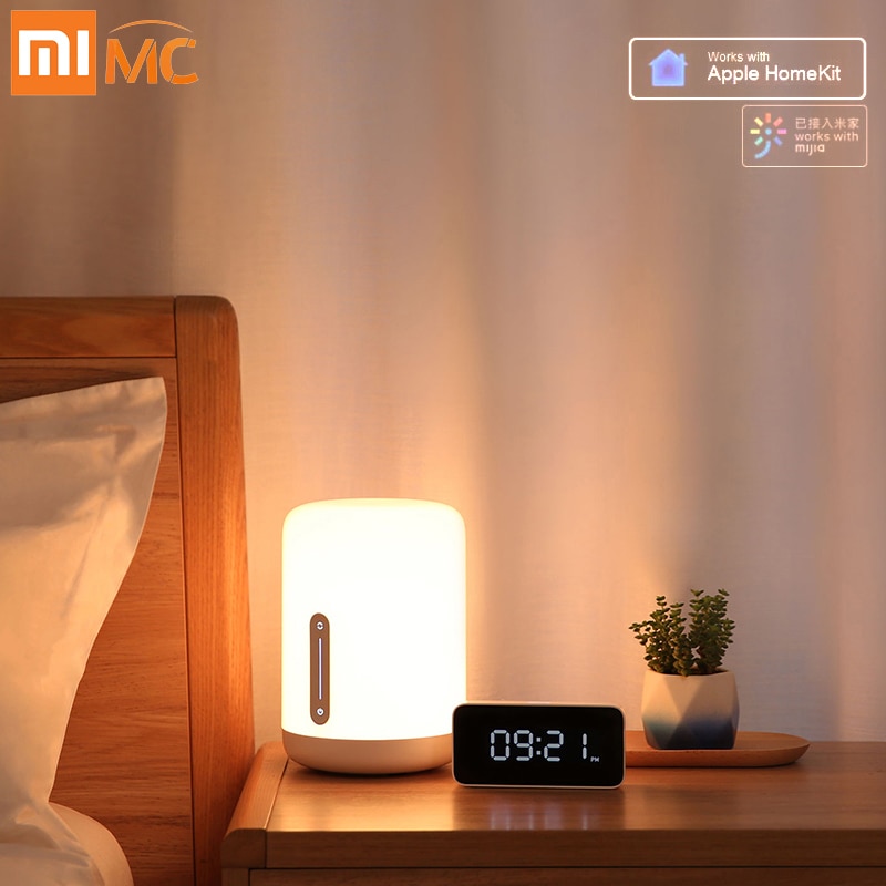 Xiaomi Mijia Bedlampje 2 Smart Tafel Led Nachtlampje Kleurrijke 400 Lumen Bluetooth Wifi Touch Control Voor Apple Homekit siri