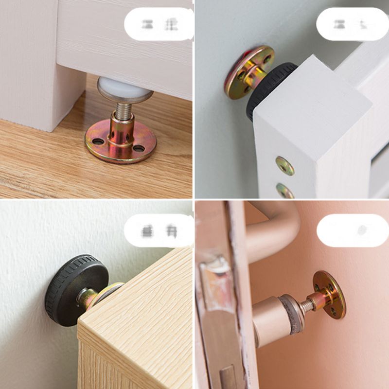 Estabilizador de cama de 2 uds, muebles ajustables, estabilizador de pared de soporte fijo, estabilizador de cama, Tope de puerta autoadhesivo, Hardware antivibración