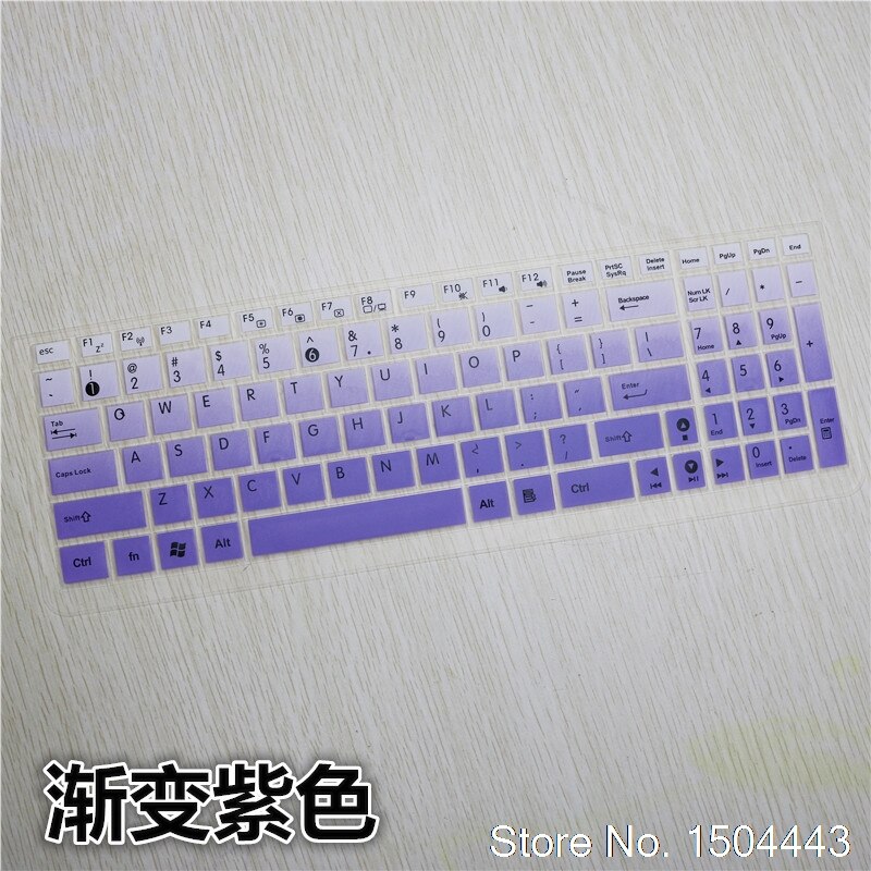 Pour Asus X555 X555Y X555YI K550D K555L X502C S550C Y582 A56 15 15.6 pouces clavier d'ordinateur portable En Silicone De Protection Couverture de Clavier: fadepurple