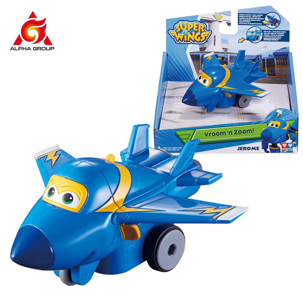 Super Wings Vroom n' Zoom - Series Pull Back Car Kids Clockwork Toy For Children's Birthday Surprise: Jerome