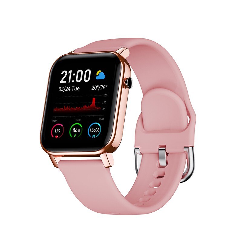 for Honor X10 Max 9A 9C 9S 9X Pro 8S 7A 8A Play 4T Pro Play 9A Smart Watch Wristband Heart Rate Sleep Monitor IP68 Waterproof: Pink