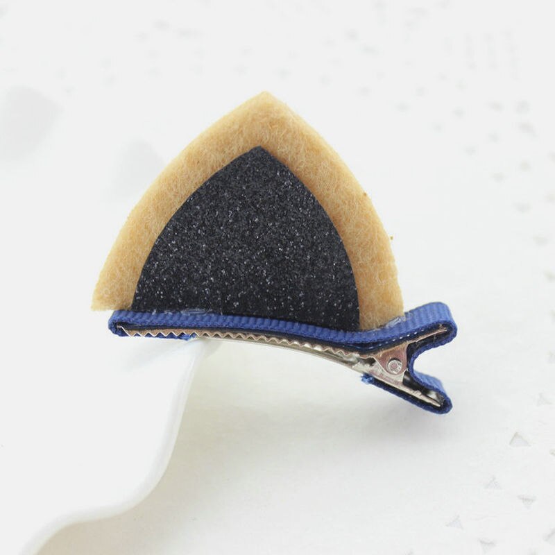 Lovely Fashion Nwborn Criança Infantil Crianças Grils Bebê Orelha de Gato Presilhas Grampo de Cabelo Barrette Hairpin: Black
