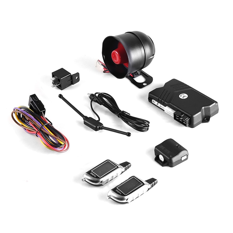 Spy two way LCD remote control keyless system car alarm security system with engine starter