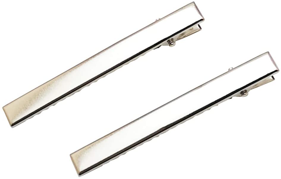 50pcs/pack 28/35/40/45/55/75mm Metal Alligator Hair Clips Bow Teethed