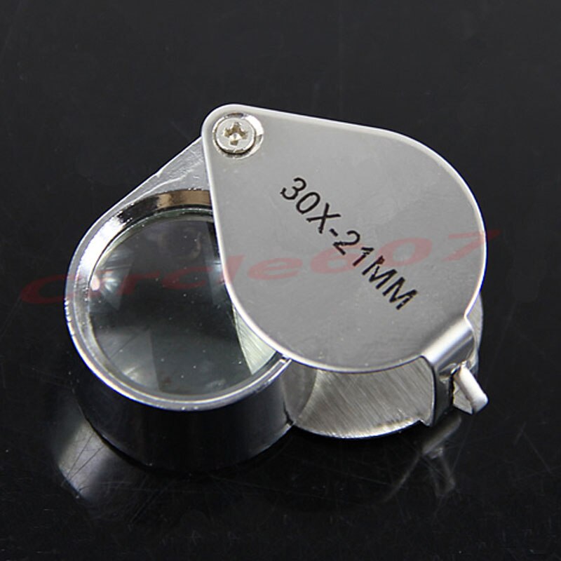 Jewelry Diamond Eye Loupe 30x21mm Magnifier Magnifying Glass Triplet Jewelers