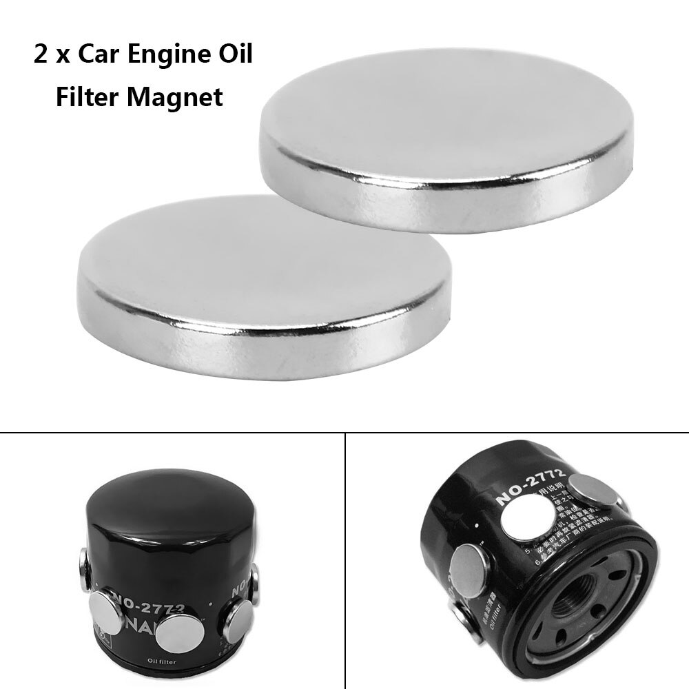 2 sztuk silny magnes adsorpcyjny ekonomizer paliwa filtr oleju silnikowego samochodu ATV SUV motocykl silnik oszczędzania oleju dla żelaza ciała