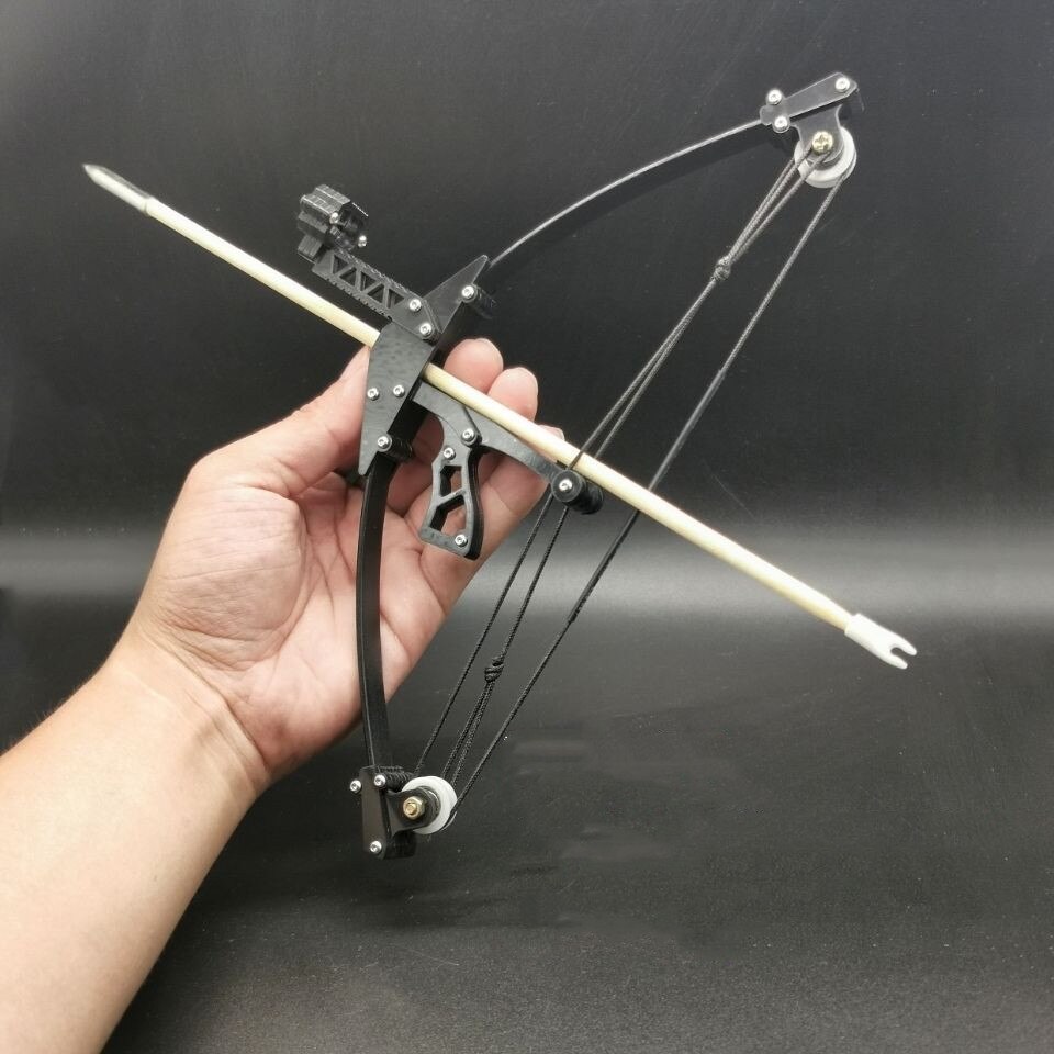 mini arco composto asse corto triangolo arco tiro con l'arco potente arco in acciaio inossidabile creatività sport tutto'aria aperta tiro con la freccia
