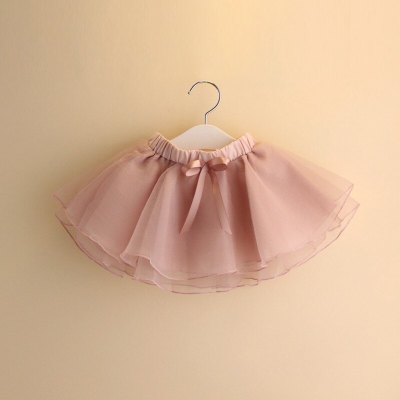 Girls Fluffy Chiffon Pettiskirt princess birthday year tutu skirts Skirt Christmas Tulle mini skirt A-lineskirt: pink / 90cm height