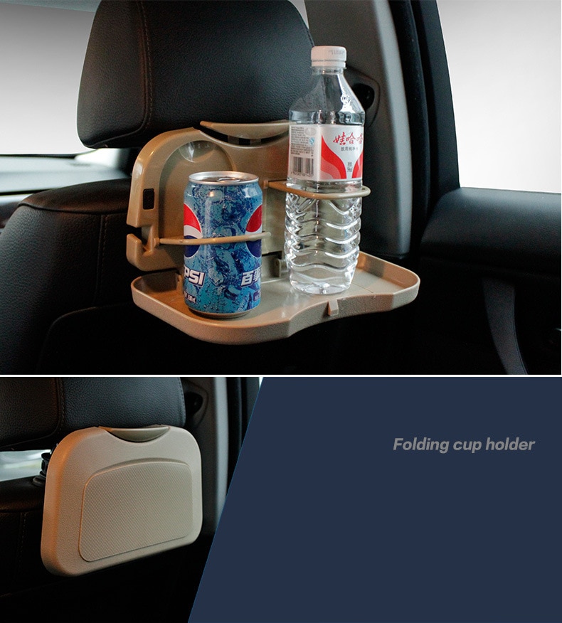 Auto styling Opvouwbare Multifunctionele Auto rugleuning plaat mobiele telefoon Drinken Bekerhouder Eetplateau Vouwen Maaltijd Tafel Houder