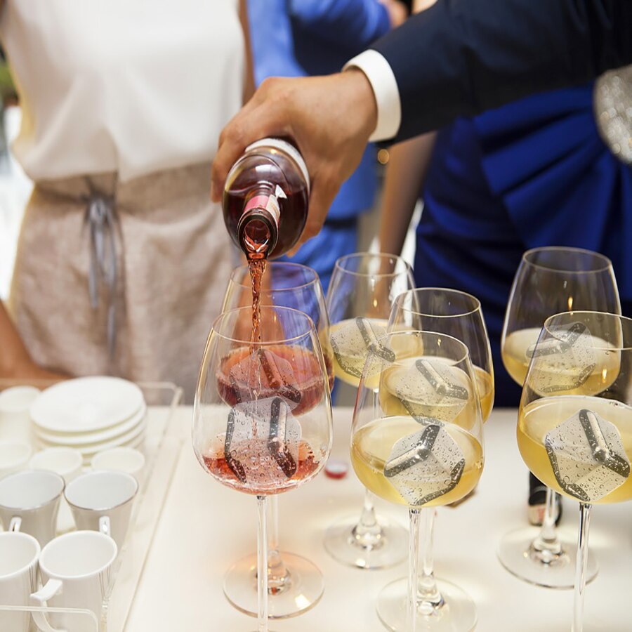 Reusable Stainless Steel Ice Cubes set, Reusable Chilling Stones for Whiskey Wine, Keep Your Drink Cold Longer, SGS Test Pass