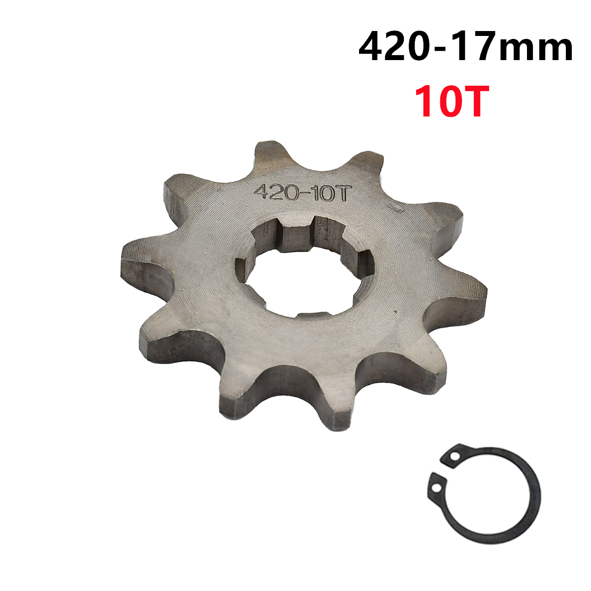 420H Chain 420 17mm 10 -19 Teeth Front Engine Sprockets For Taotao Kayo BSE Xmotos Apollo SSR Monkey Dax 110 125cc Dirt Pit Bike: army green