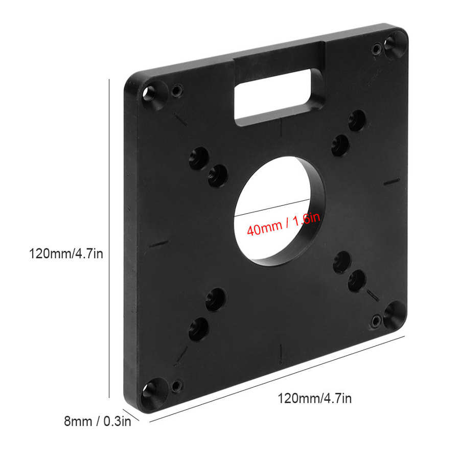 Milling Flip Board Woodworking Trimming Machine Base Plate Hardware Trimmer Machine Power Tools Accessories