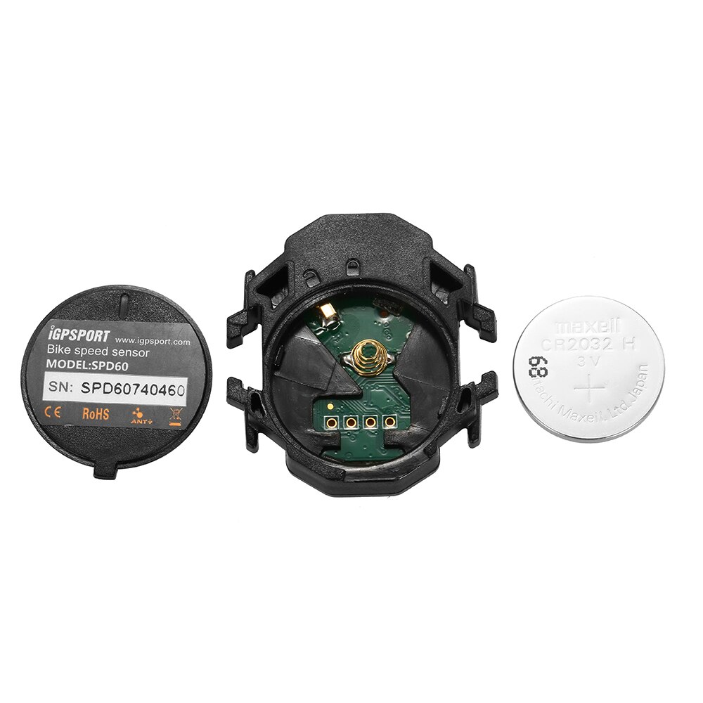 IGPSPORT SPD61 ANT+ BT Speed Sensor Bicycle Computer Stopwatch Bike Accessories Speed Sensor Silicone Pad CR2032 Battery Strap