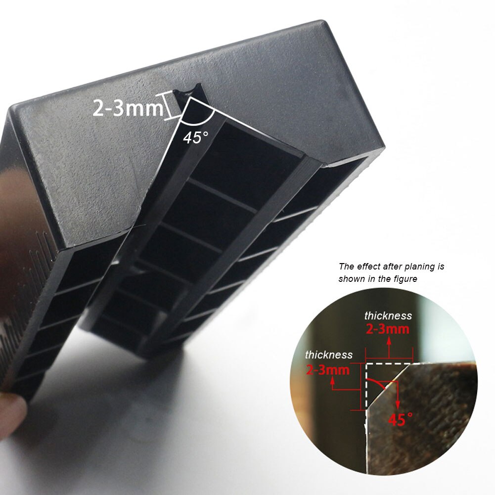 Ręczna obróbka drewna strugarka 90 stopni oprawa i płaskie ostrze konstrukcja krawędź samolot gipsowa deska drewniana fazowanie deska robić strugania płyt gipsowo-kartonowych