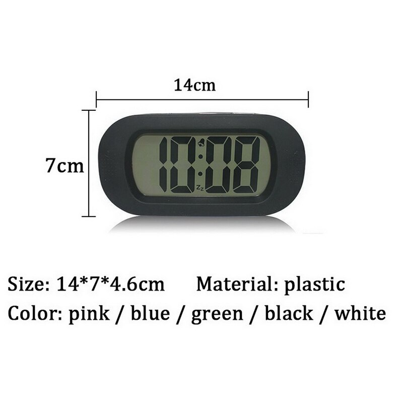 LED Digital Alarm Clock with Calendar Snooze Backlight Display for Home Office Travel Table Clock Kids Electronic Desktop Clocks