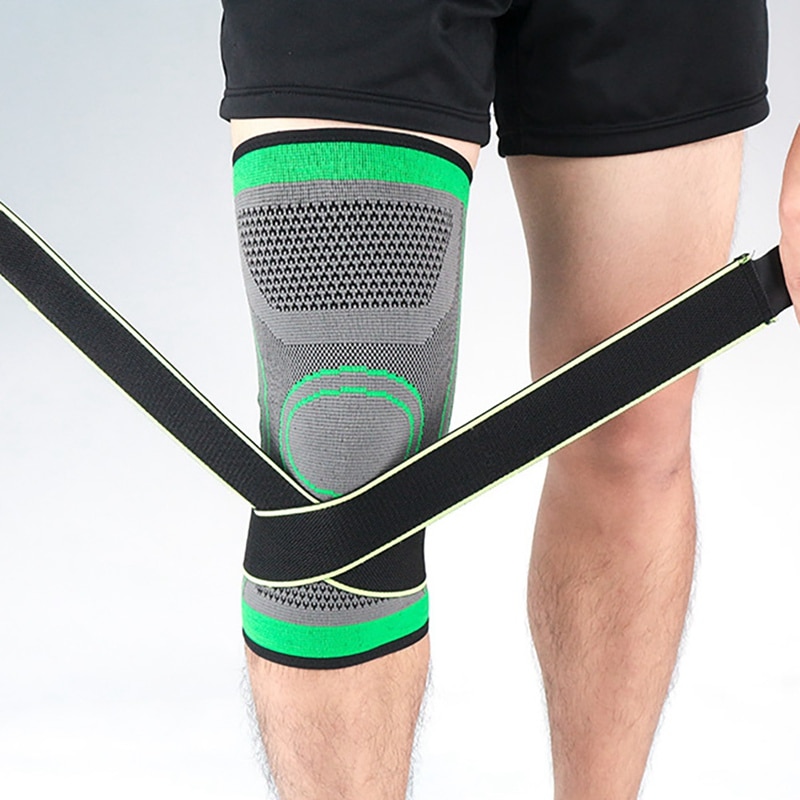 Wallfire Knee Brace pressurizzato elastico Knee Pads with Strap for Running Basketball FitnessXL2 Pressurized Knee Pads Kneepad Knee Support Kneepad Knee Brace Knee Support pressurized Knee Pads Kne
