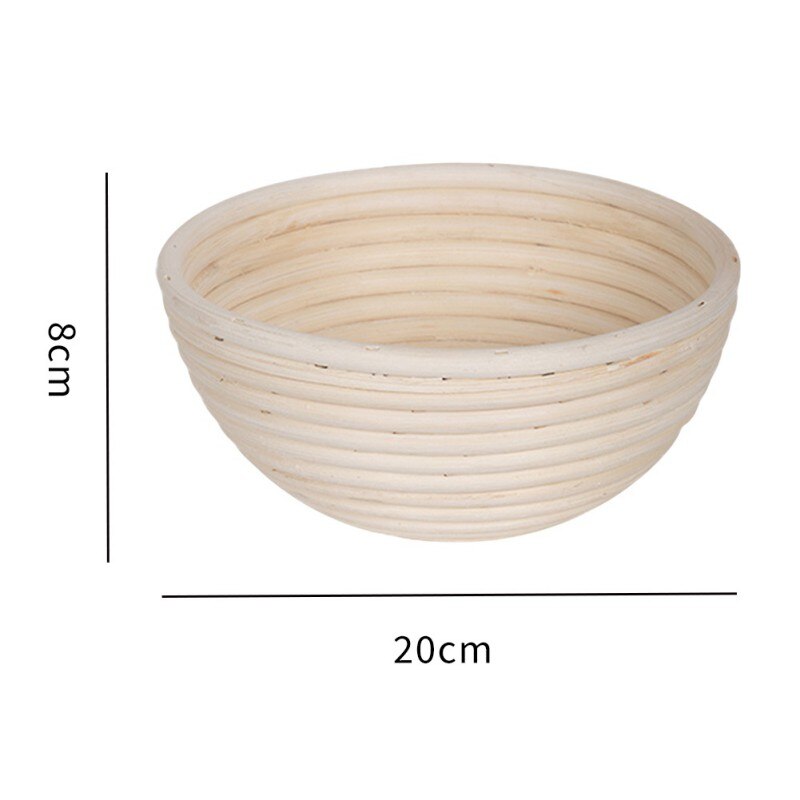 Oval Rattan Bread Proofing Basket Natural Rattan Wicker Woven Dough Fermentation Sourdough Banneton Bread Basket: A3