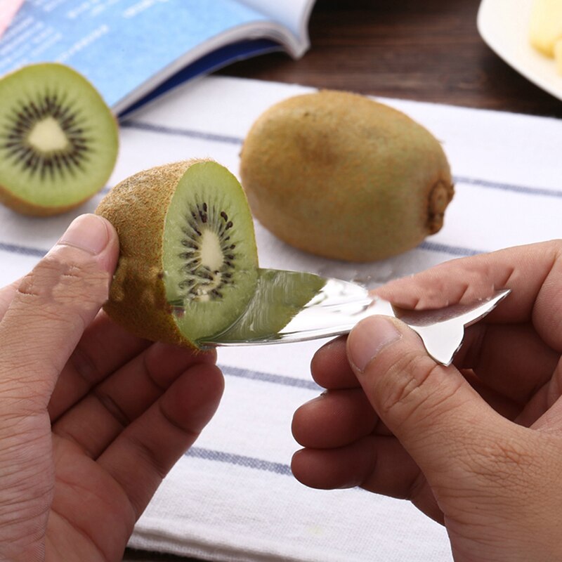 1 par hvalformet rustfritt stål grapefrukt frukt dessert iskrem skjeer pitaya kiwi metall scoop kjøkkenverktøy