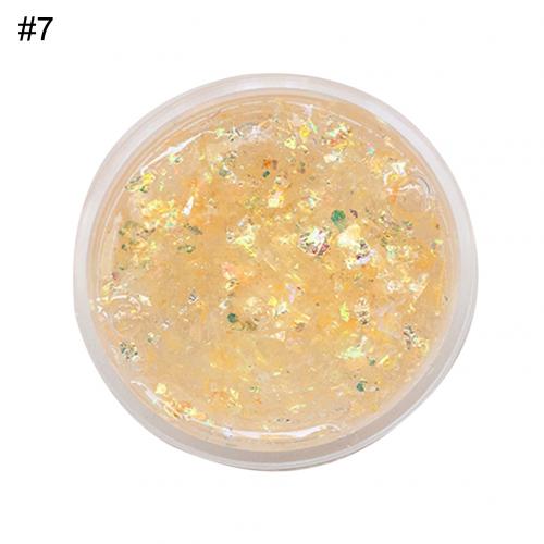 60ml Kinder Schleim Spielzeug DIY Glitter Pailletten Schlamm Schleim Schlamm Stress Entlasten Kitt Kinder-Ton Spielzeug Stress Relief Kinder spielzeug: Golden