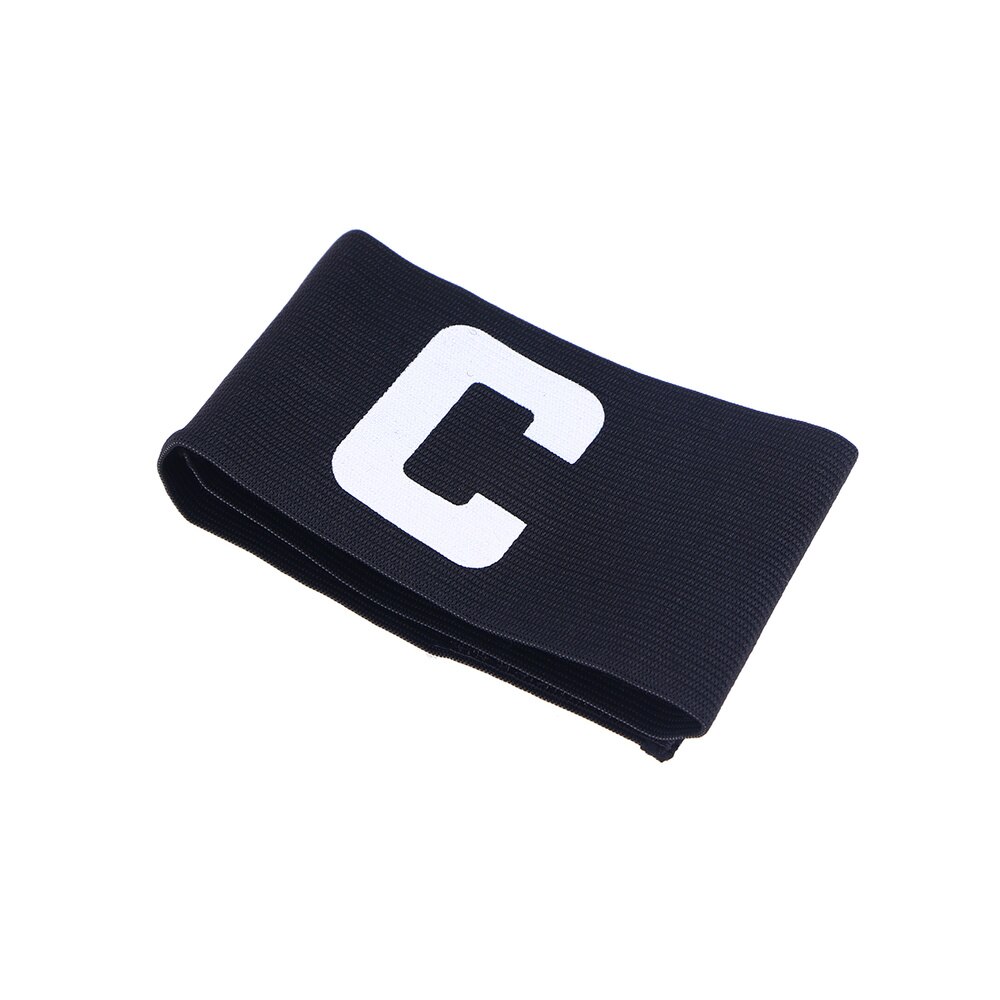 Football Soccer Captain Armband Adjustable Soccer Rugby Basketball Player Bands (Black): Black