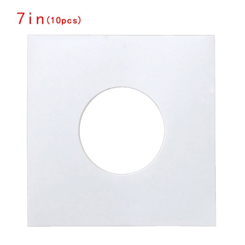 10PCS Anti-static Hard Shell Paper Inner Sleeves Polylined Protectors with Hole for 7/10/12 Inches LP Vinyl Record Album Accesso