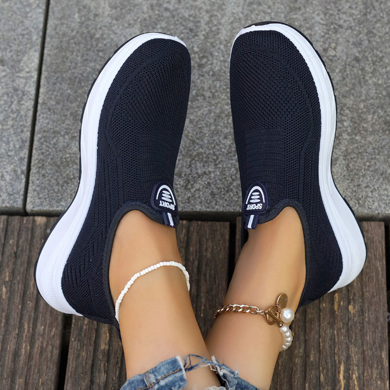 Mocassini da ginnastica da donna Tennis Femimino Ladies Slip On Scarpe sportive traspiranti Designer Scarpe a piedi nudi Ballerine