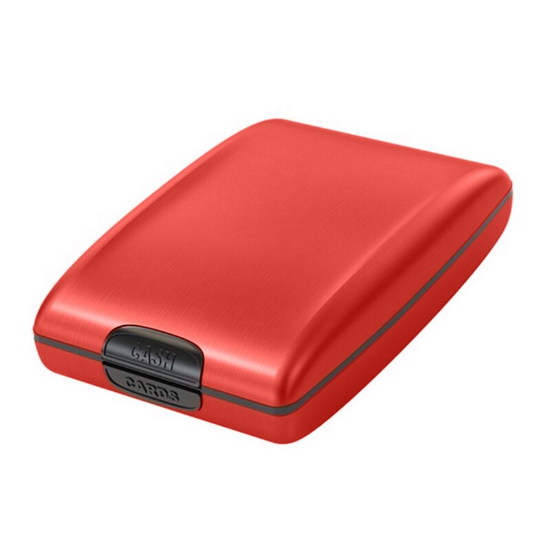 1pc unisex aluminium bankpashouder met harde hoes, portemonnee, solide creditcardscanbescherming, kaarthouder voor dames en heren: Kleur 7