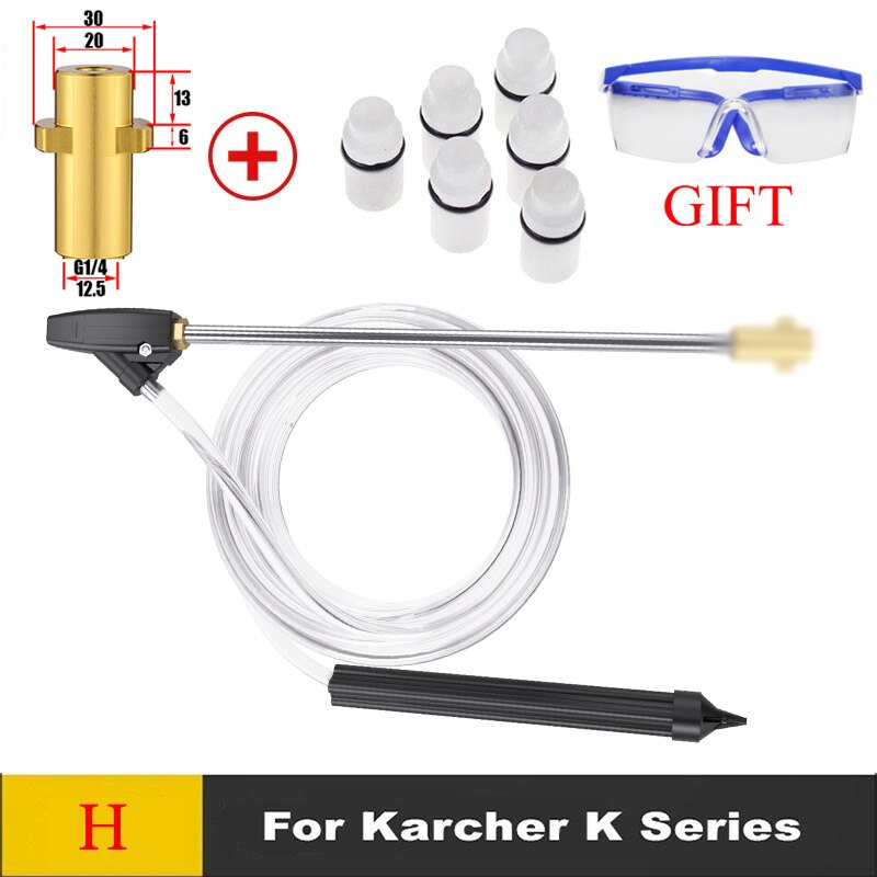 Pressure Washer SandBlasting Kit Wet Sandblaster Lance Nozzle for Karcher K5 Huter Interskol Lavor Parkside High Pressure Washer: H