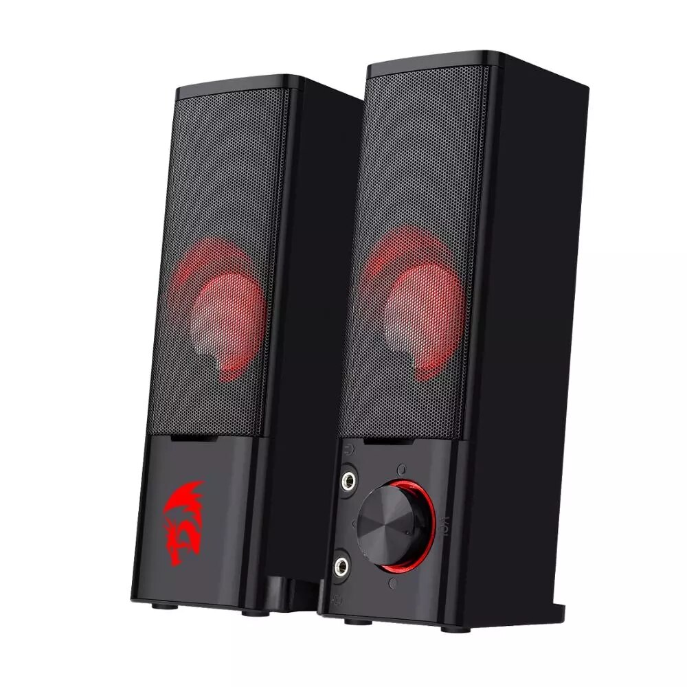 Redragon GS550 Orpheus PC Gaming Speakers, 2.0 Channel Stereo Desktop Computer Sound Bar with Compact Maneuverable Size: Default Title