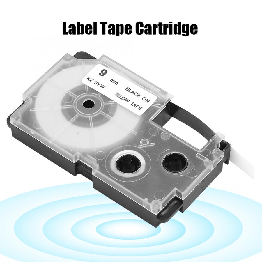 9 Mm Tape Cartridge Voor Casio Label Maker Printer KL-60/120/170/780/820 CW-L300