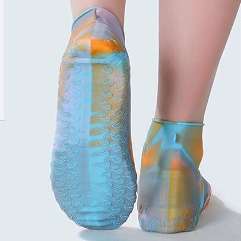 Cubiertas impermeables de silicona para zapatos de lluvia, cubiertas de zapatos reciclables, impermeables para niños, cubiertas para zapatos de mujer, accesorios para zapatos con cubierta antipolvo